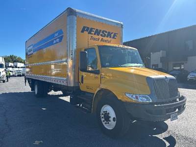 International MV607 Box Truck - 220HP, 6 Speed Automatic, Roll up Door