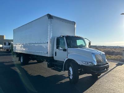 International MV607 Box Truck - 220HP, 6 Speed Automatic, Roll up Door