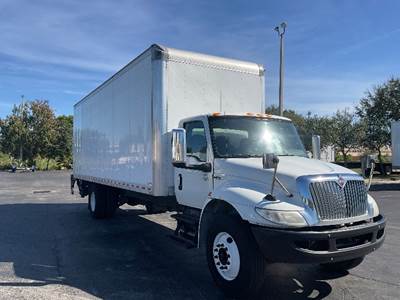 International MV607 Box Truck - 220HP, 6 Speed Automatic, Roll up Door