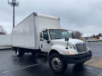International MV607 Box Truck - 220HP, 7 Speed Automatic, Roll up Door