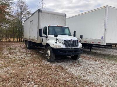 International MV607 Box Truck - 240HP, 6 Speed Manual, Roll up Door