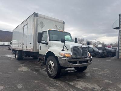 International MV607 Box Truck - 250HP, 6 Speed Automatic, Roll up Door