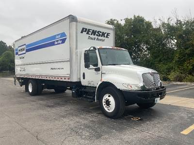 International MV607 Box Truck - 220HP, 6 Speed Automatic, Roll up Door