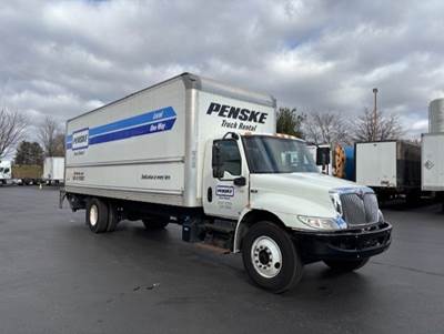 International MV607 Box Truck - 220HP, 6 Speed Automatic, Roll up Door, Liftgate