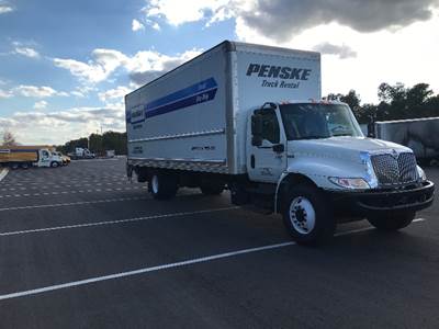 International MV607 Box Truck - 220HP, 6 Speed Automatic, Roll up Door, Liftgate