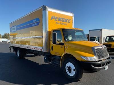 International MV607 Box Truck - 220HP, 6 Speed Automatic, Roll up Door