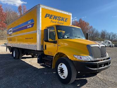 International MV607 Box Truck - 220HP, 6 Speed Automatic, Roll up Door