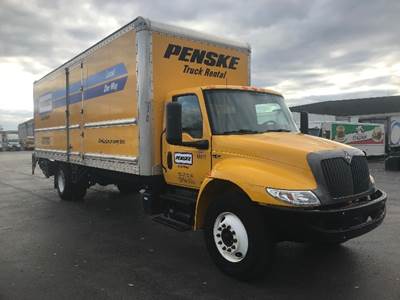 International MV607 Box Truck - 220HP, 6 Speed Automatic, Roll up Door