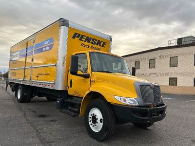 International MV607 Box Truck - 220HP, 6 Speed Automatic, Roll up Door