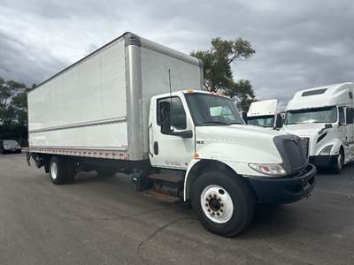 International MV607 Box Truck - 220HP, 6 Speed Automatic, Roll up Door