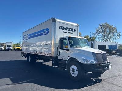 International MV607 Box Truck - 220HP, 6 Speed Automatic, Roll up Door