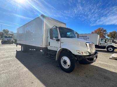 International MV607 Box Truck - 220HP, 6 Speed Automatic, Roll up Door
