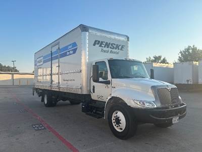 International MV607 Box Truck - 220HP, 6 Speed Automatic, Roll up Door