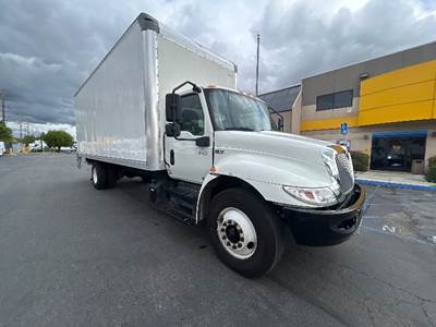 International MV607 Box Truck - 220HP, 6 Speed Automatic, Roll up Door