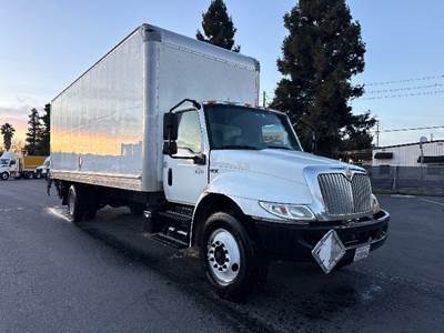 International MV607 Box Truck - 220HP, 6 Speed Automatic, Roll up Door