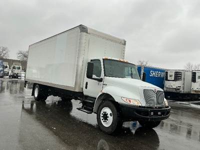 International MV607 Box Truck - 250HP, 6 Speed Automatic, Roll up Door