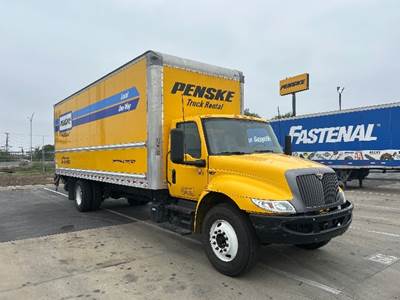 International MV607 Box Truck - 220HP, 6 Speed Automatic, Roll up Door