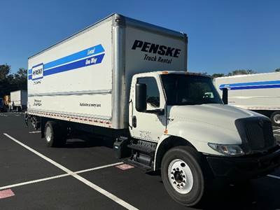 International MV607 Box Truck - 220HP, 6 Speed Automatic, Roll up Door
