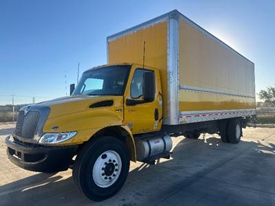 International MV607 Box Truck - 220HP, 6 Speed Automatic, Roll up Door