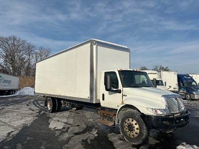 International MV607 Box Truck - 240HP, 6 Speed Automatic, Roll up Door