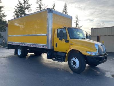 International MV607 Box Truck - 220HP, 6 Speed Automatic, Roll up Door