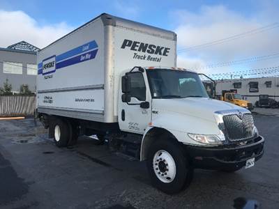 International MV607 Box Truck - 220HP, 6 Speed Automatic, Roll up Door