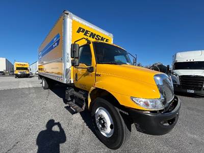 International MV607 Box Truck - 220HP, 6 Speed Automatic, Roll up Door