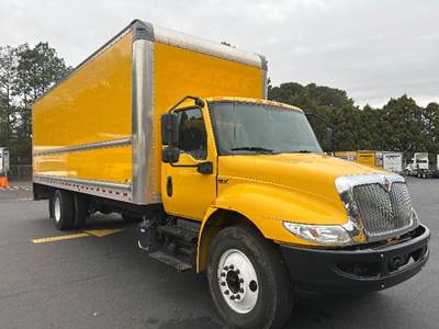 International MV607 Box Truck - 220HP, 6 Speed Automatic, Roll up Door