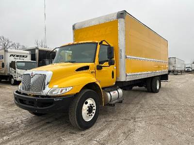 International MV607 Box Truck - 220HP, 6 Speed Automatic, Roll up Door