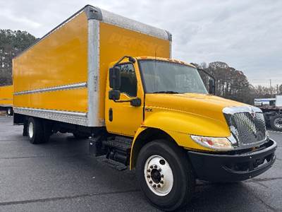 International MV607 Box Truck - 220HP, 6 Speed Automatic, Roll up Door