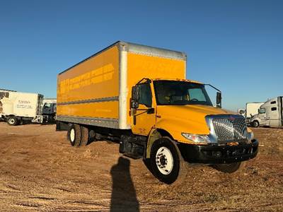 International MV607 Box Truck - 220HP, 6 Speed Automatic, Roll up Door