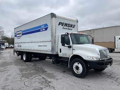 International MV607 Box Truck - 220HP, 6 Speed Automatic, Roll up Door
