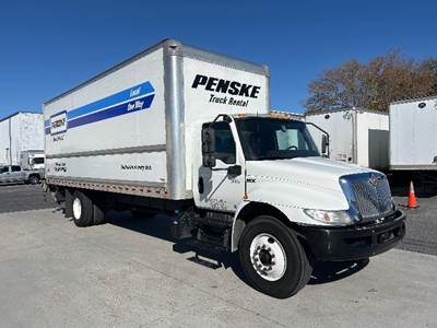 International MV607 Box Truck - 220HP, 6 Speed Automatic, Roll up Door