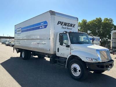 International MV607 Box Truck - 220HP, 6 Speed Automatic, Roll up Door