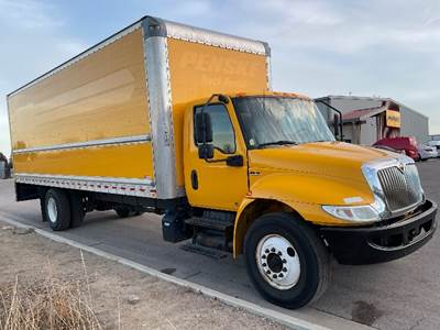 International MV607 Box Truck - 220HP, 6 Speed Automatic, Roll up Door
