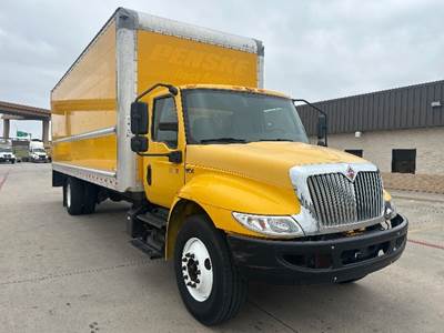 International MV607 Box Truck - 220HP, 6 Speed Automatic, Roll up Door