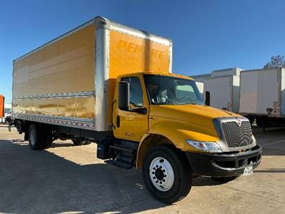 International MV607 Box Truck - 220HP, 6 Speed Automatic, Roll up Door