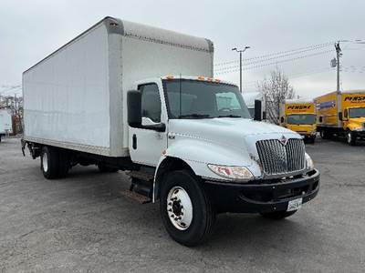 International MV607 Box Truck - 220HP, 7 Speed Automatic, Roll up Door