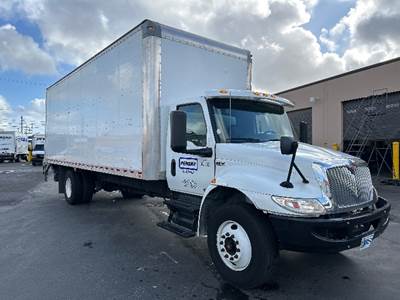 International MV607 Box Truck - 220HP, 6 Speed Automatic, Roll up Door