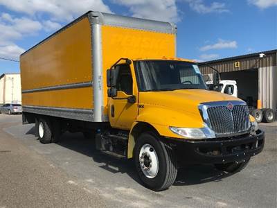International MV607 Box Truck - 220HP, 6 Speed Automatic, Roll up Door