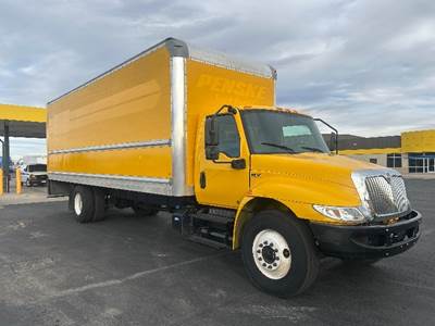 International MV607 Box Truck - 220HP, 6 Speed Automatic, Roll up Door