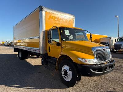 International MV607 Box Truck - 220HP, 6 Speed Automatic, Roll up Door