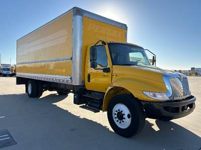 International MV607 Box Truck - 220HP, 6 Speed Automatic, Roll up Door