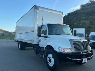 International MV607 Box Truck - 220HP, 6 Speed Automatic, Roll up Door