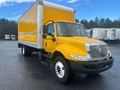 International MV607 Box Truck - 220HP, 7 Speed Automatic, Roll up Door
