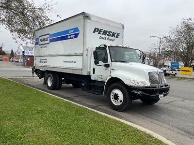 International MV607 Box Truck - 220HP, 6 Speed Automatic, Roll up Door