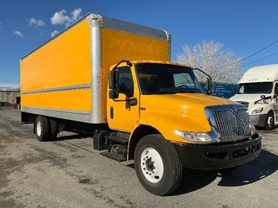 International MV607 Box Truck - 220HP, 6 Speed Automatic, Roll up Door