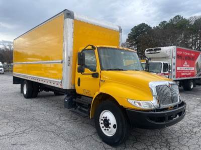 International MV607 Box Truck - 220HP, 6 Speed Automatic, Roll up Door
