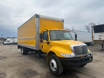 International MV607 Box Truck - 220HP, 6 Speed Automatic, Roll up Door