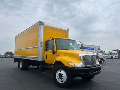 International MV607 Box Truck - 220HP, 7 Speed Automatic, Roll up Door